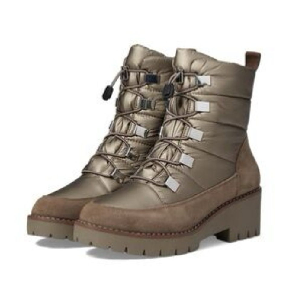 Blondo Daylor Waterproof Platform Winter Bootie Taupe Size 6 M